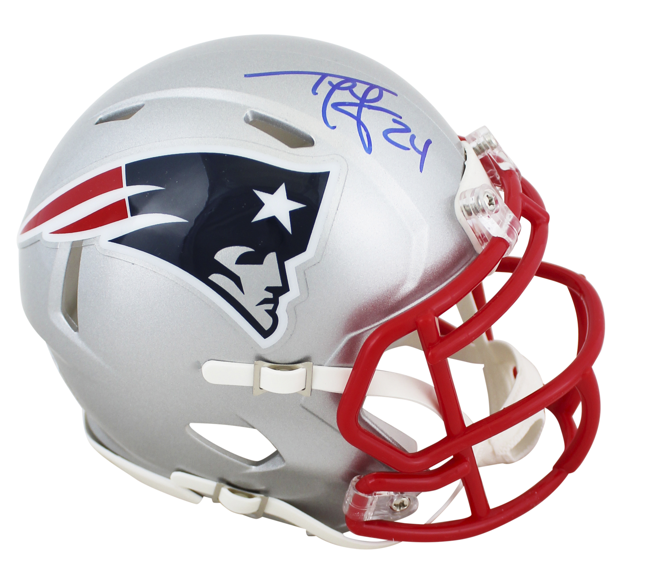 ty law signed helmet