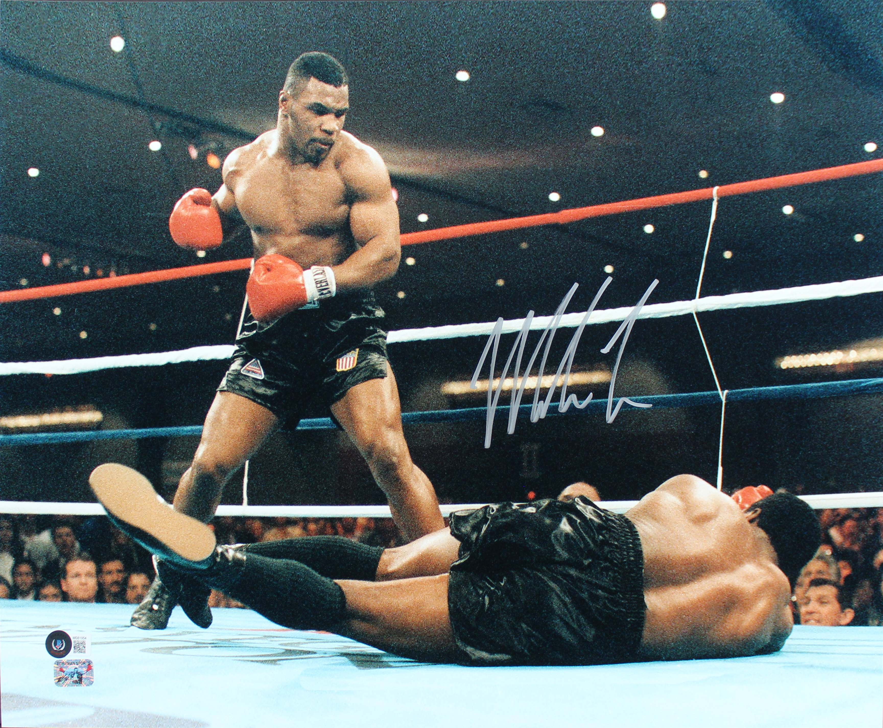 Mike Tyson Authentic Signed 16x20 Trevor Berbick KO Photo