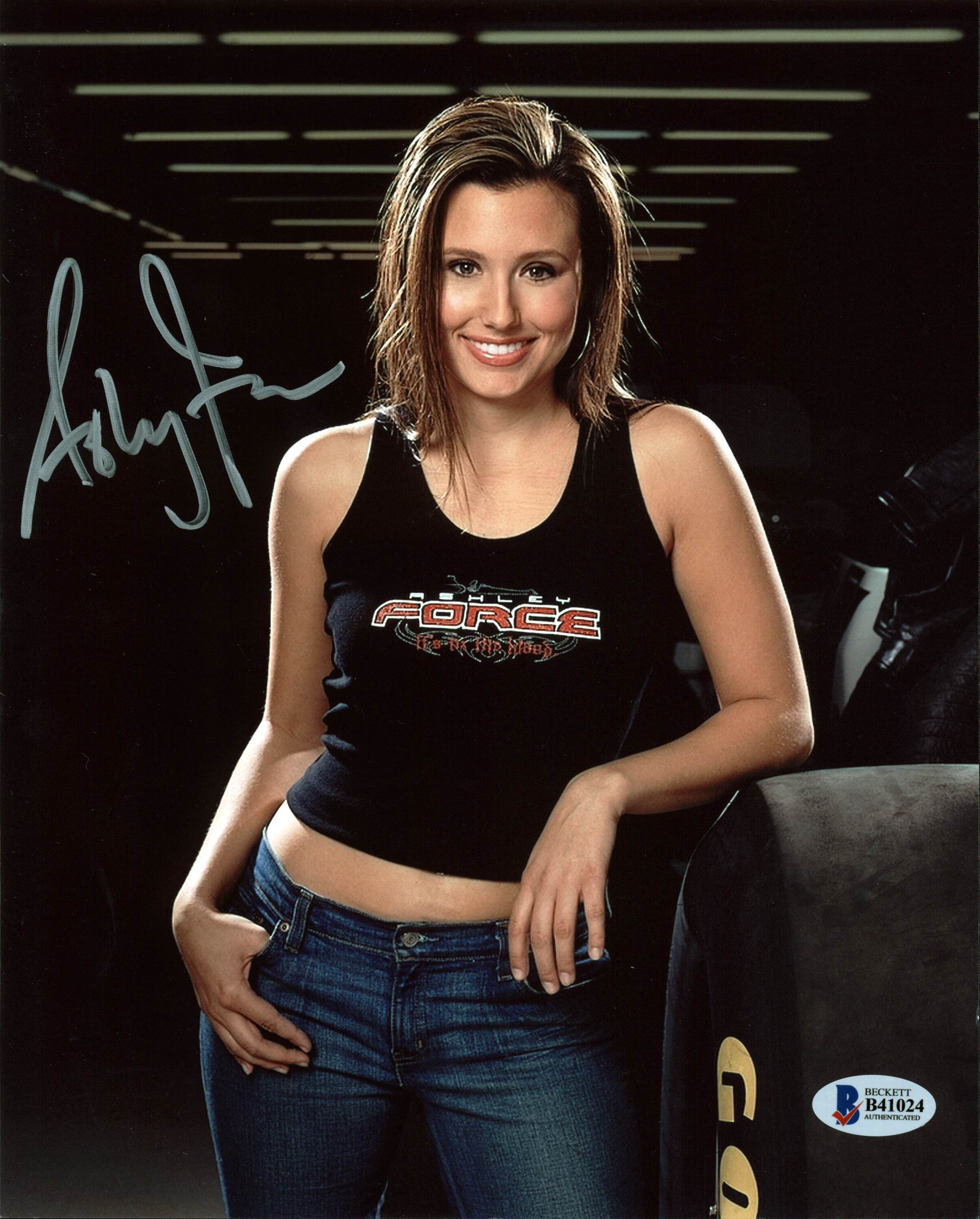 Ashley Force NHRA Drag Racing Authentic Signed 8x10 Photo Autographed