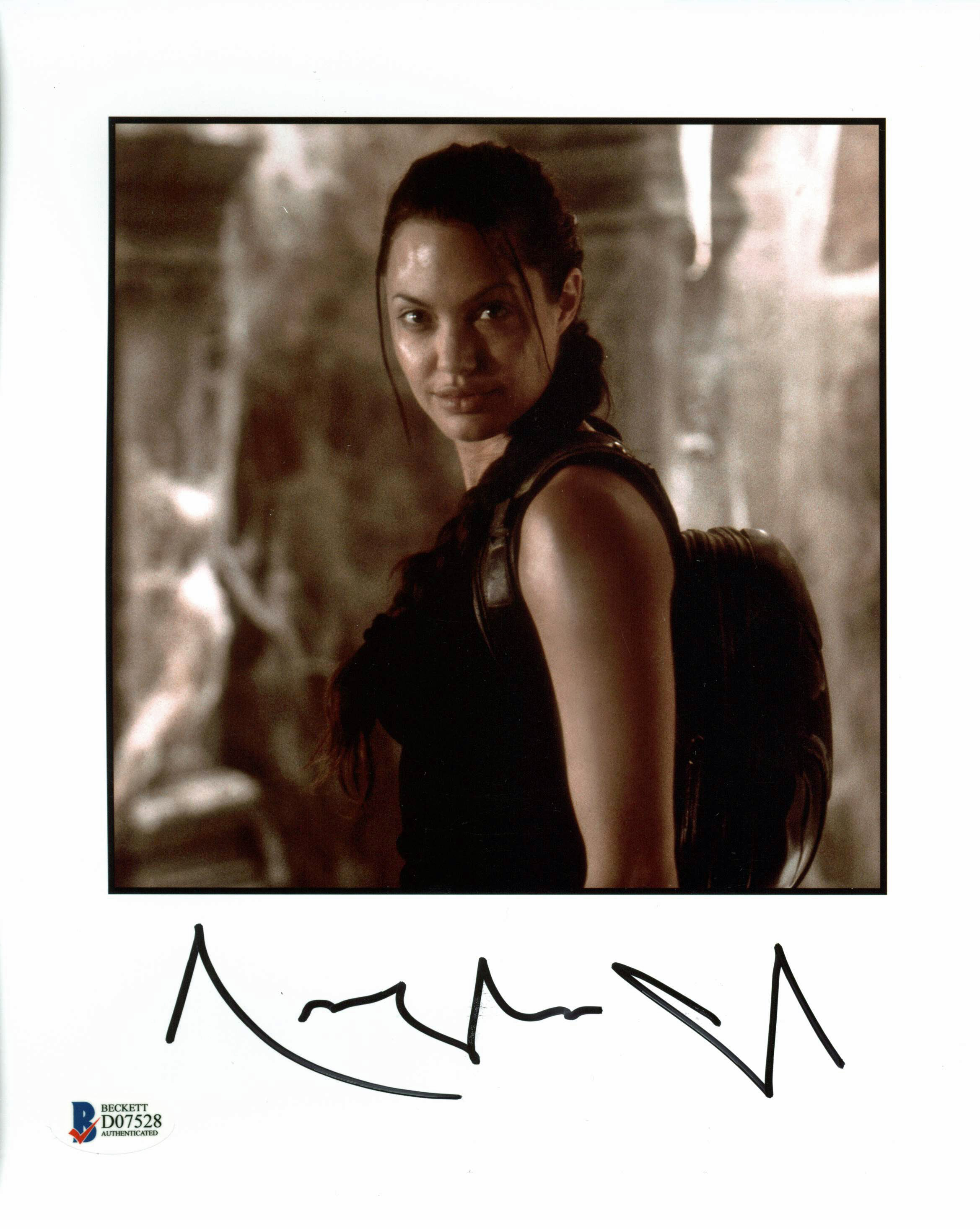 Angelina Jolie Tomb Raider Authentic Signed 8x10 Photo Autographed BAS