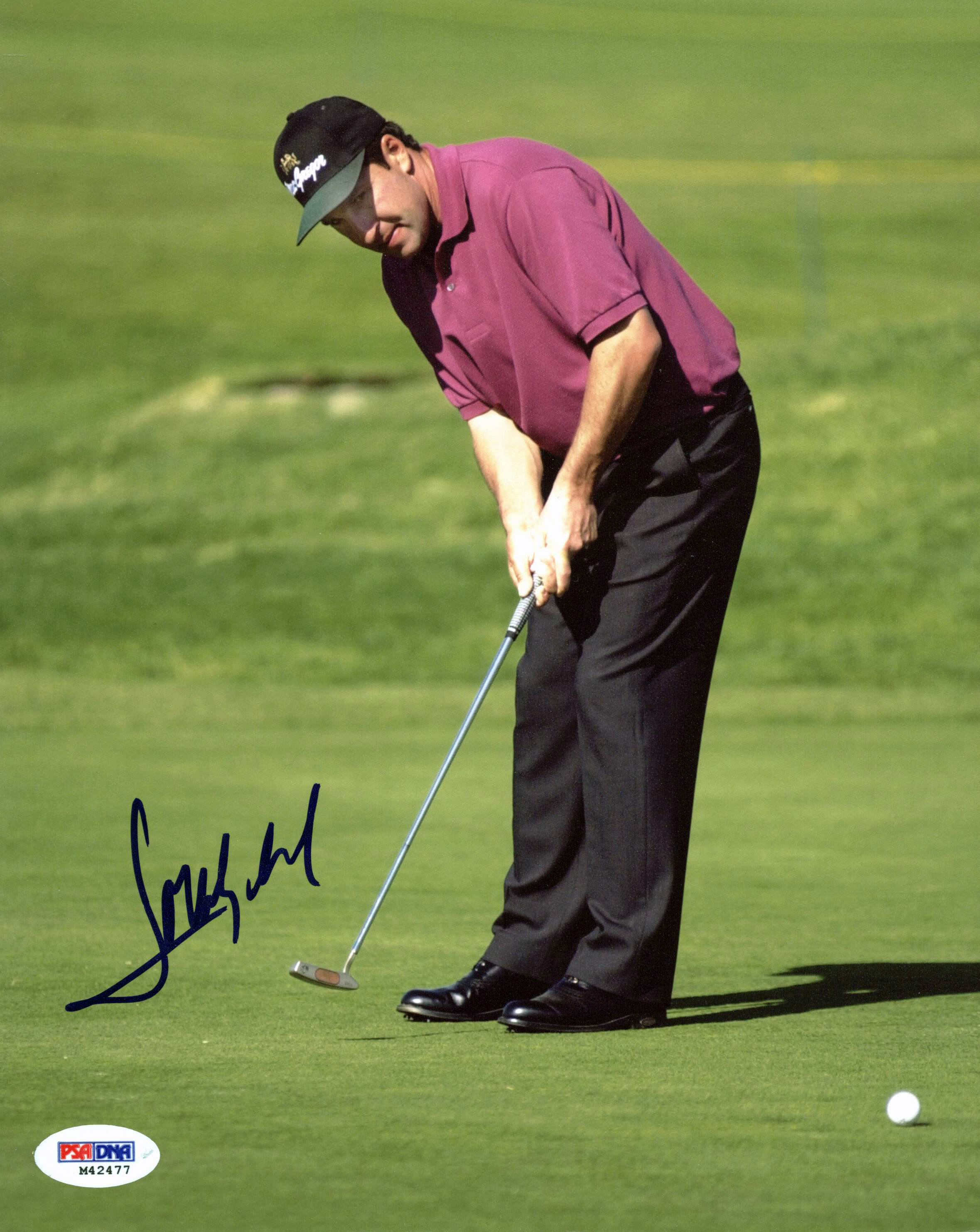 PSA//DNA Certified Zach Johnson Signed Photograph - Augusta Masters Green Jacket 8x10 Certificate of Authenticity COA