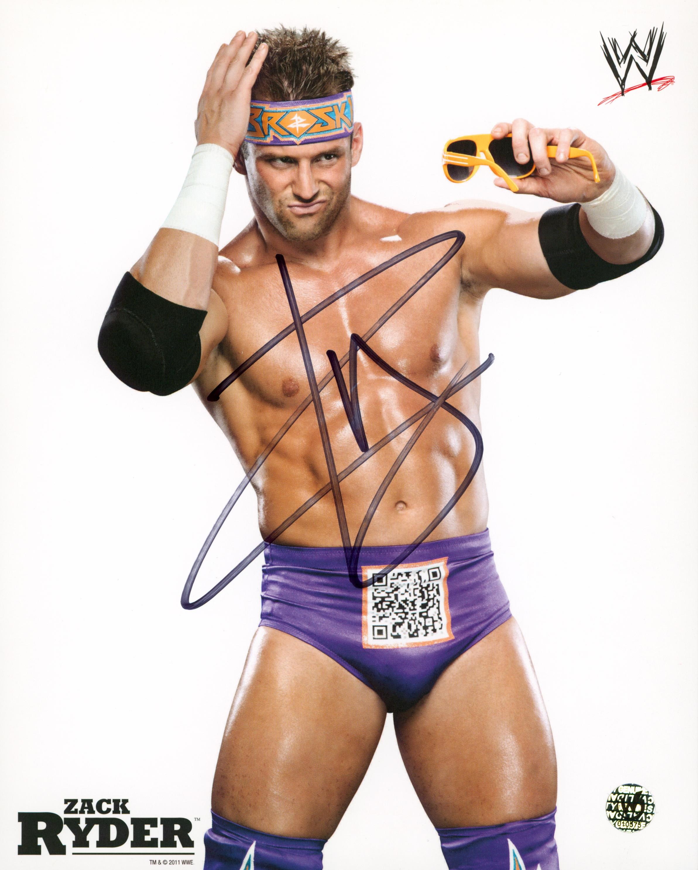 WWE Superstar Zack Ryder Authentic Signed 8x10 Photo