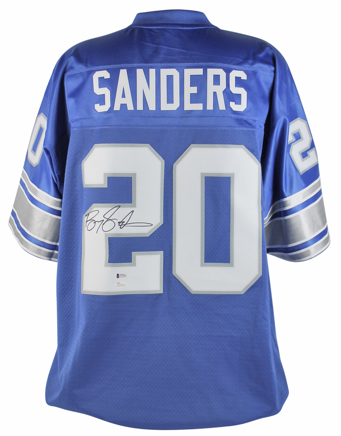 379.99 Lions Barry Sanders Authentic Signed Blue NFL Proline Vintage